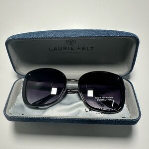 Laurie Felt Black Sunglasses